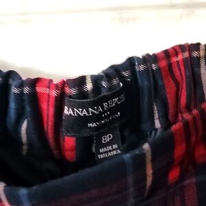 Banana Rrpublic plaid pants